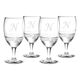 Monogrammed 16 oz. Footed Goblet Glass Set of 4 Image 8 of 9